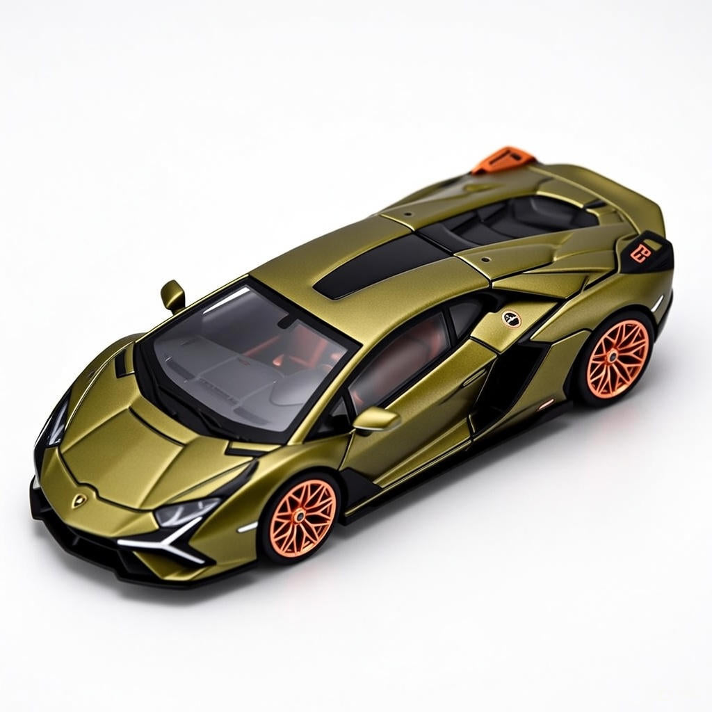 1:25 Scale Lamborghini Sian FKP 37 Die-Cast Car Model - Openable Doors/Engine & Rubber Tires, Detailed Replica for Collectors