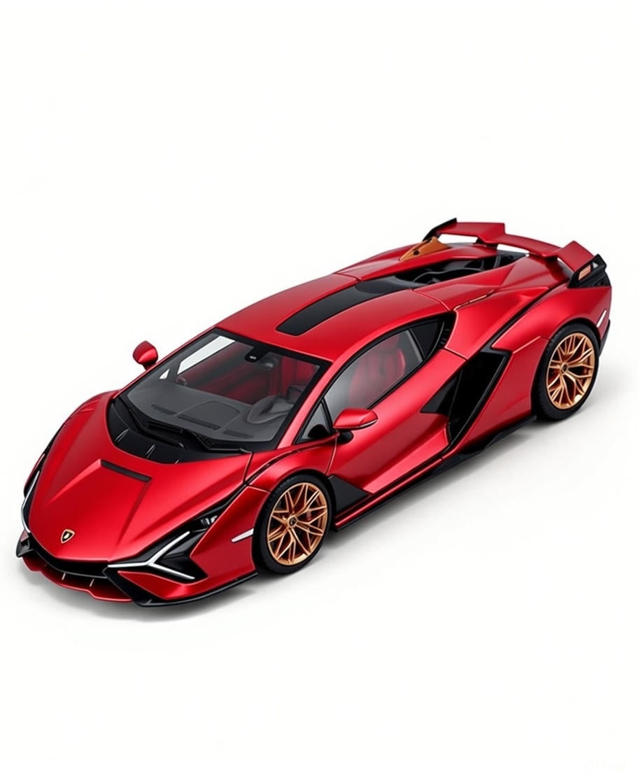 1:25 Scale Lamborghini Sian FKP 37 Die-Cast Car Model - Openable Doors/Engine & Rubber Tires, Detailed Replica for Collectors